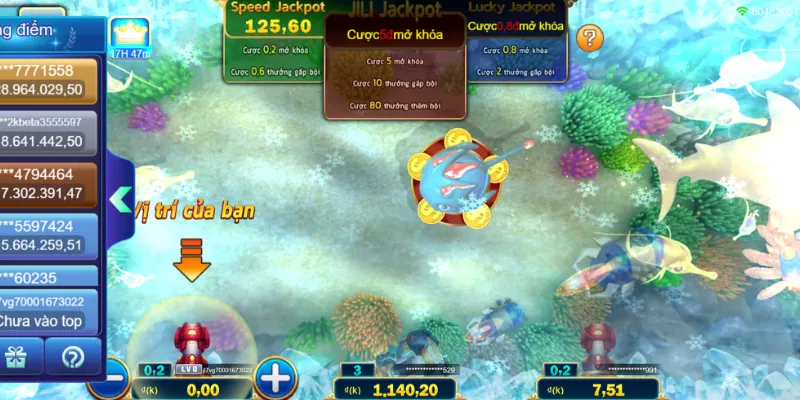  Những tính năng thú vị trong trò chơi Jackpot Fishing Kwin68
